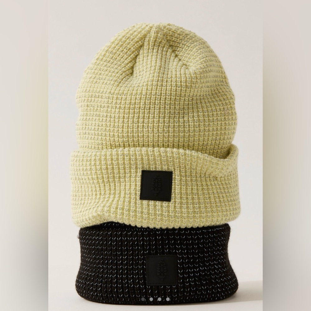 FP Movement by Free People let’s race fleece lined recycled yarn beanie